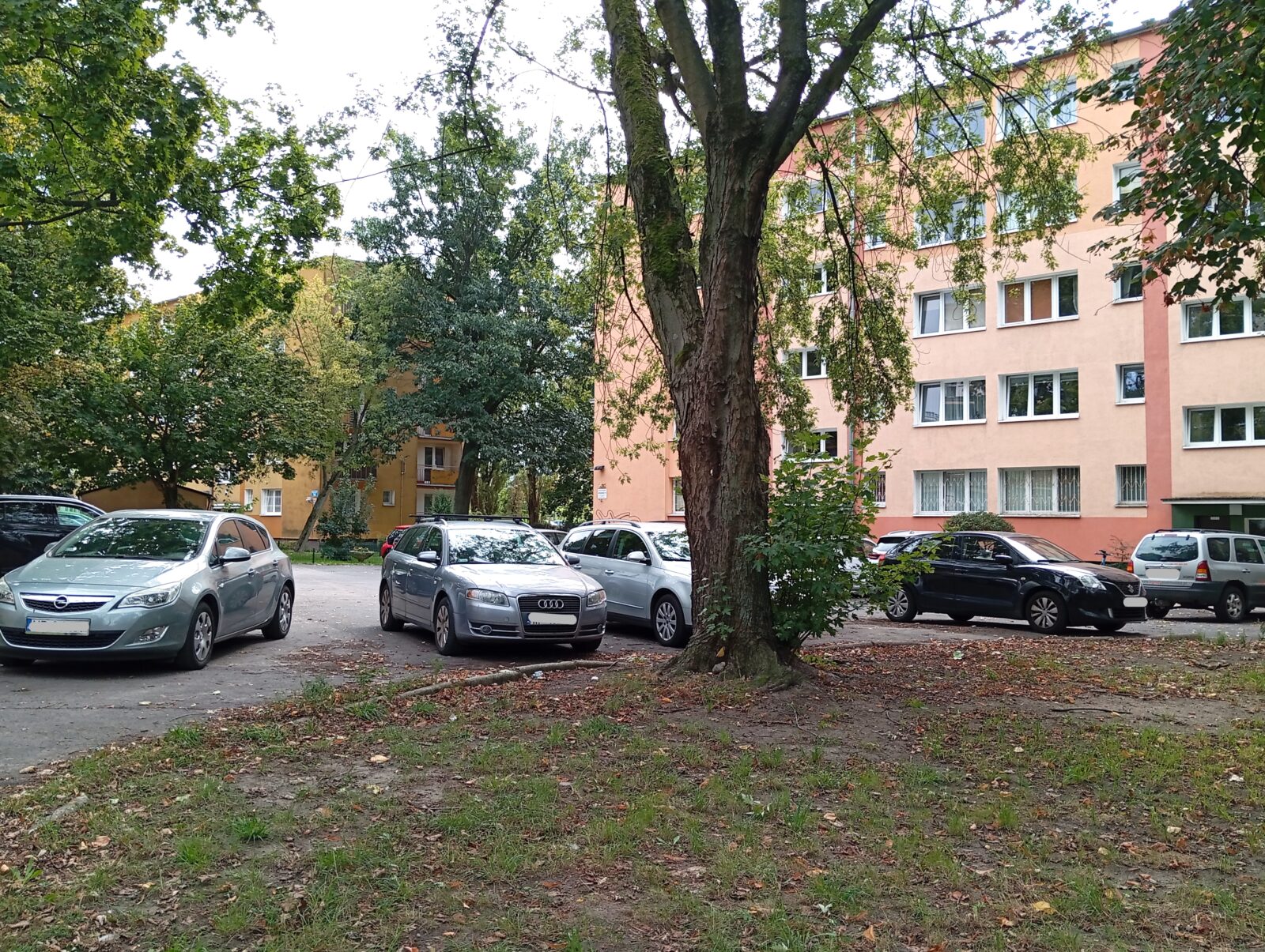 podwórka między blokami